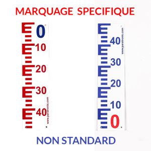 echelle négative et positive non standard