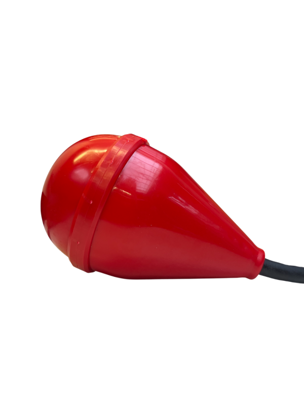 Image d'une poire de niveau BAM 15m ou 20m de câble rouge.