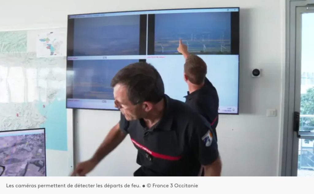 Fire detection cameras in Aude
